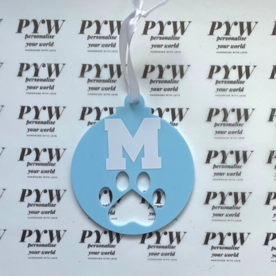 Paw Print Bauble