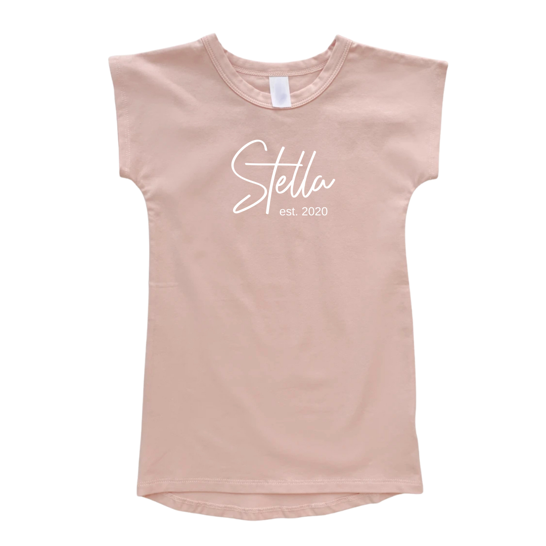 Personalised T-Shirt Dress