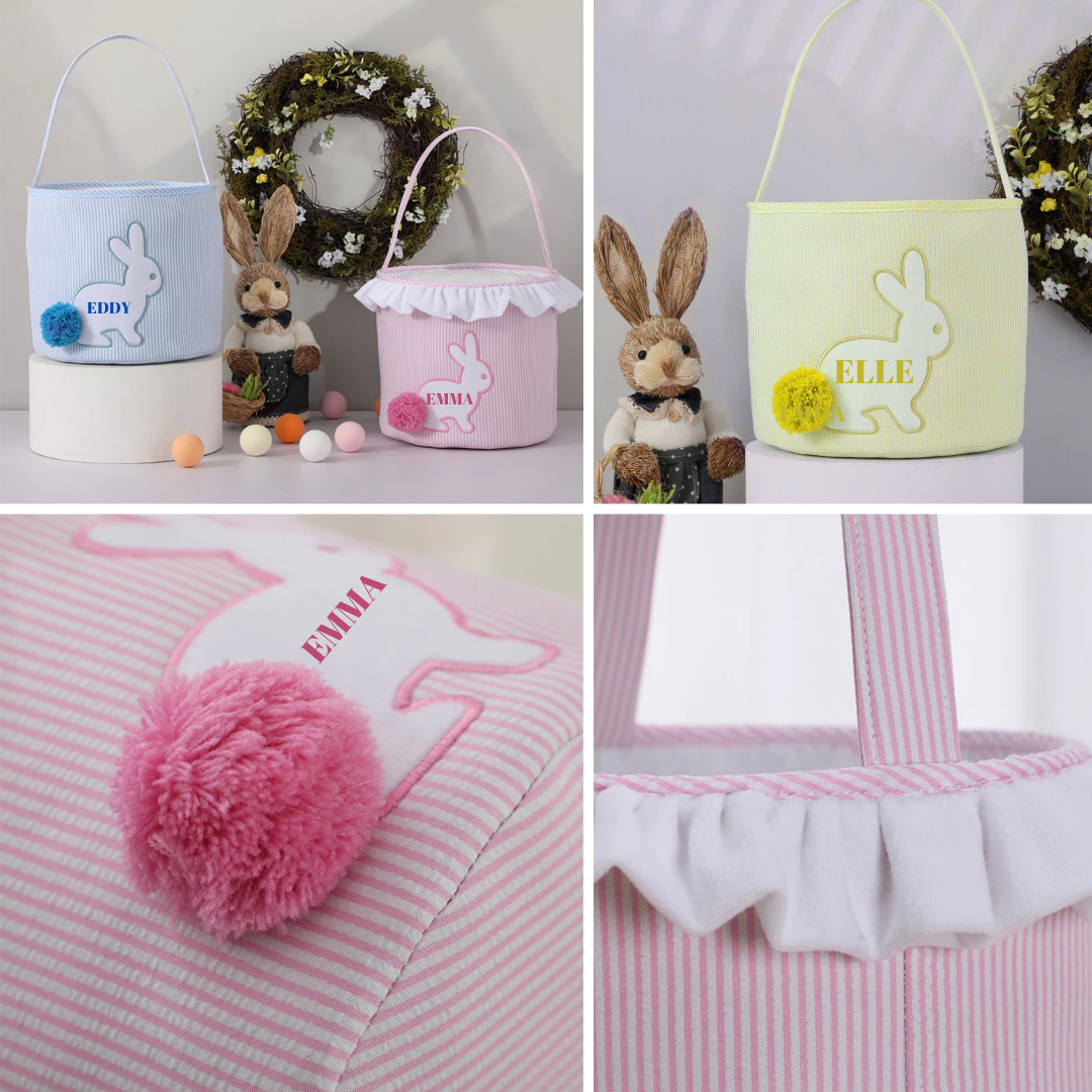 Personalised Plush Easter Basket