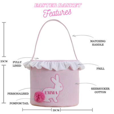 Personalised Plush Easter Basket