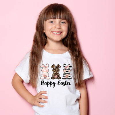 Happy Bunny Easter Kids T-Shirt || Kids Easter Shirt
