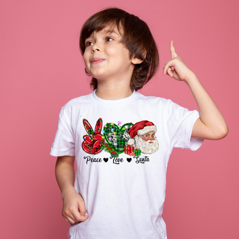 Peace Love Santa Tee