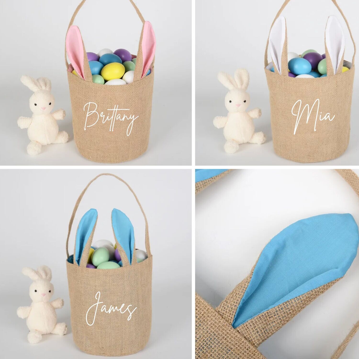 Personalised Bunny Ear Easter Tote