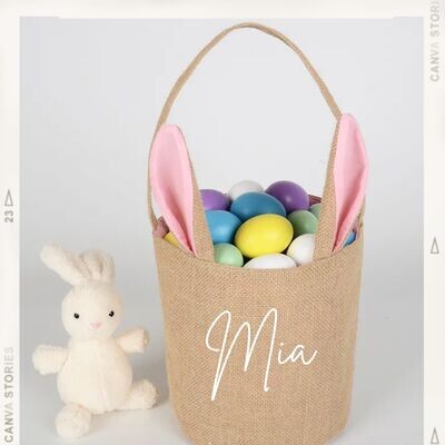 Personalised Bunny Ear Easter Tote