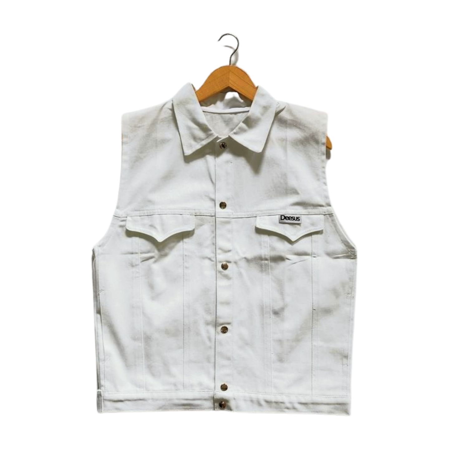 White Deesus Jean Vest