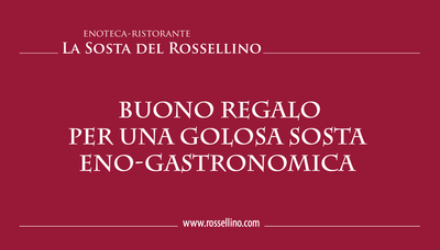 Buono regalo per una golosa sosta eno-gastronomica