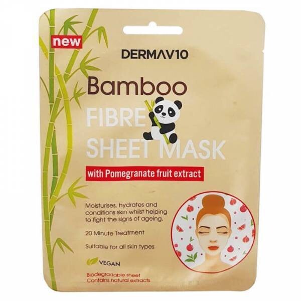 Masque en tissu fibre de Bamboo &amp; Grenade