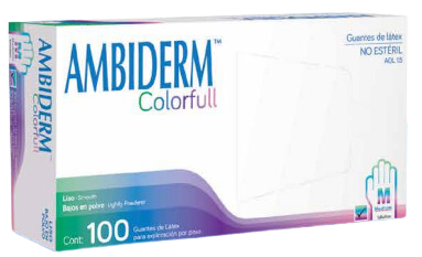 Guante Ambiderm Colorfull