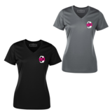 T-shirt sport RQ - 100% polyester - Femme - Col en V