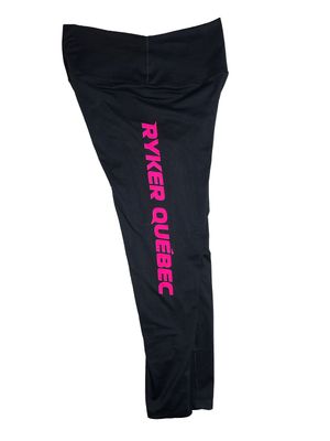 Legging noir Ryker Québec rose bonbon