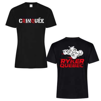 T-shirt Ryker Québec - CRINQUÉE - Femme adulte col rond