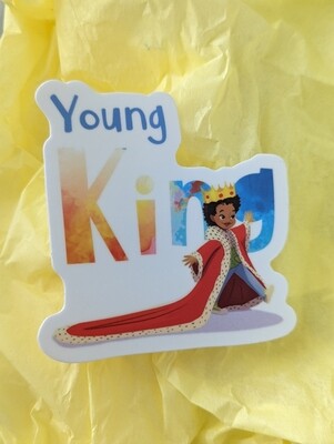 Young King Sticker