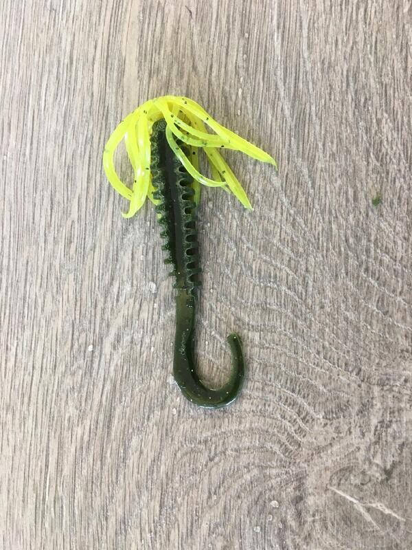 Hula Zipper Worm Curly Tail