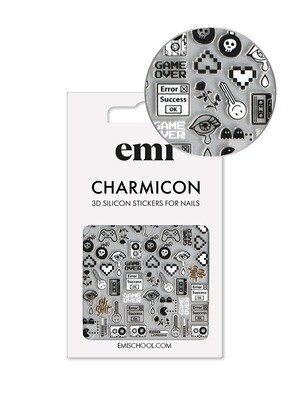 Charmicon 3D Silicone Stickers #188 Game Over
