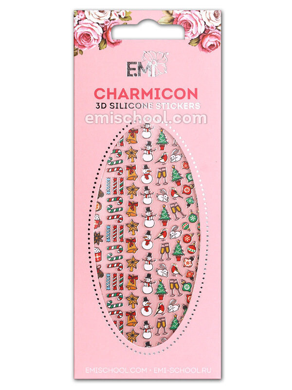 Charmicon 3D Silicone Stickers #69 Merry Christmas