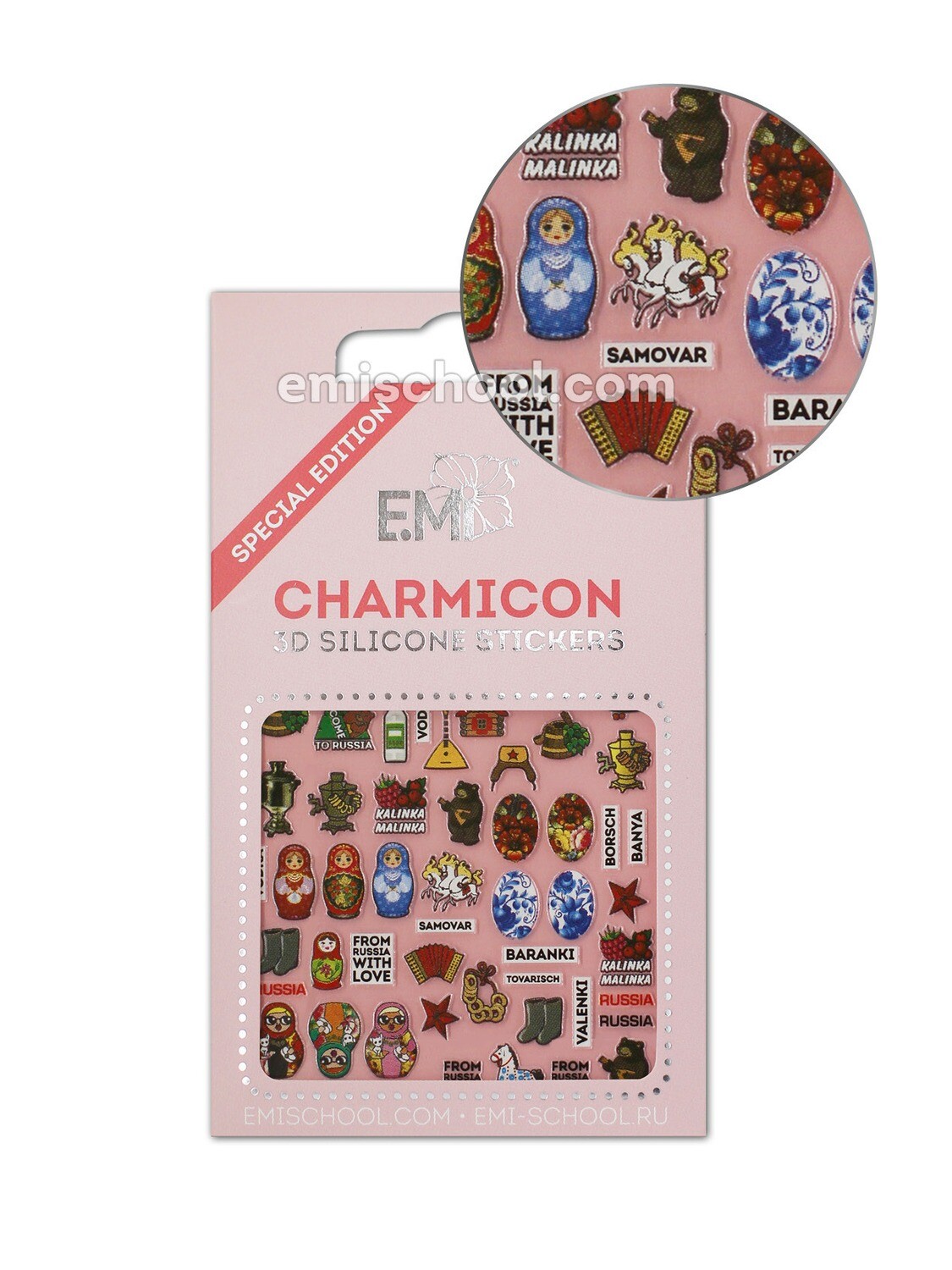 Charmicon 3D Silicone Stickers Russia 1