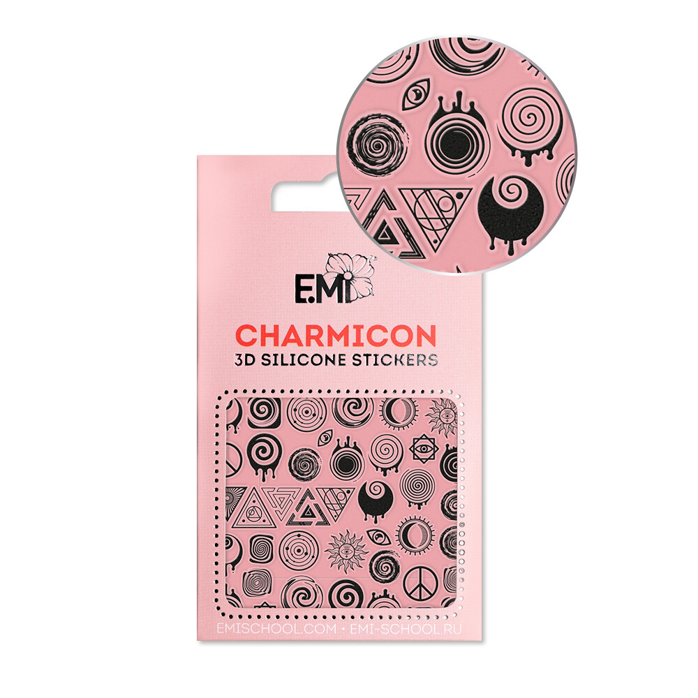 Charmicon 3D Silicone Stickers #145 Optical print