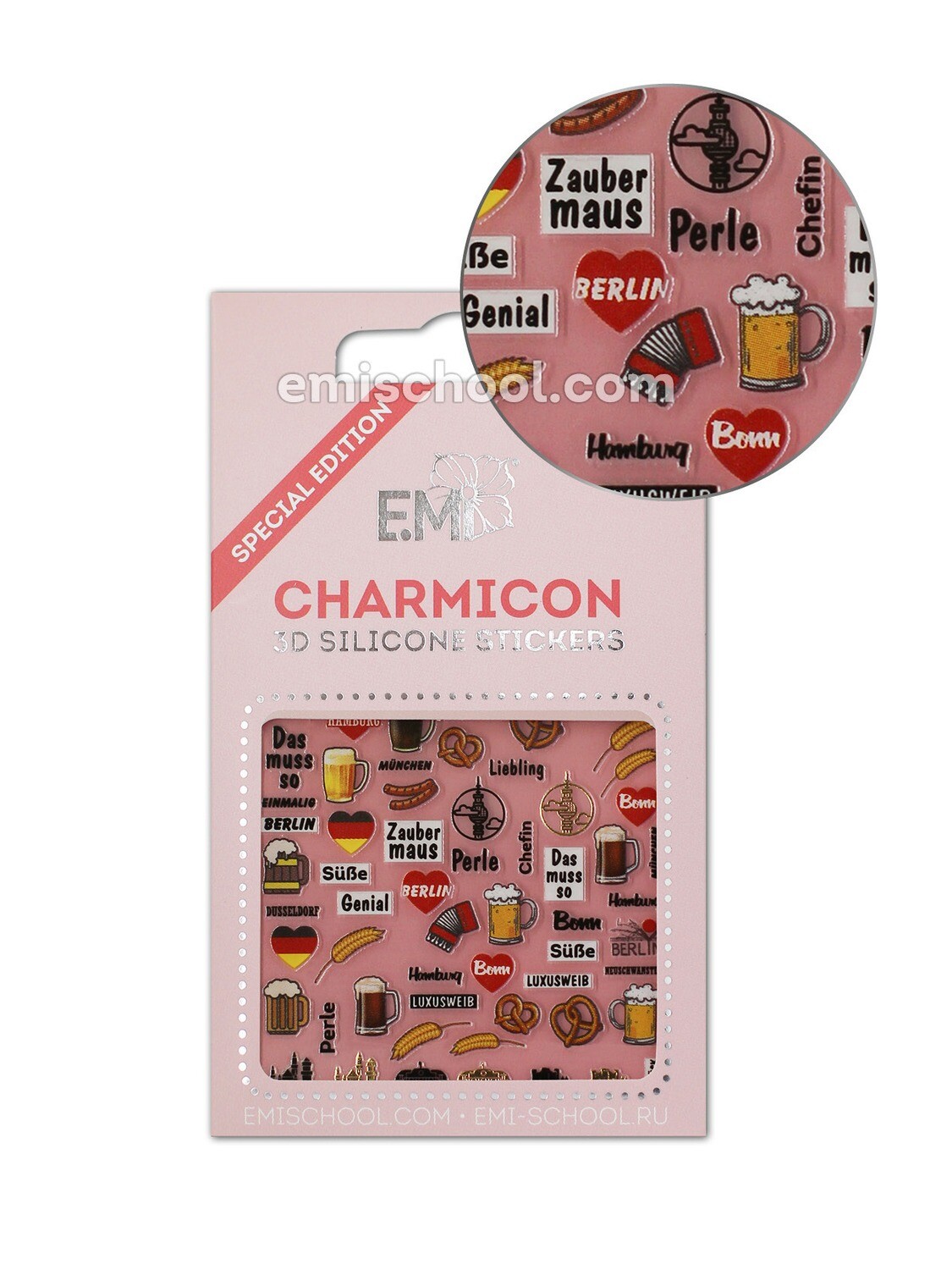 Charmicon 3D Silicone Stickers Germany 1
