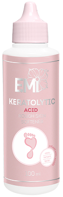Acid-Based Keratolytic – Rough Skin Softener based on acids: citric, tartaric and lactic, 100 ml.