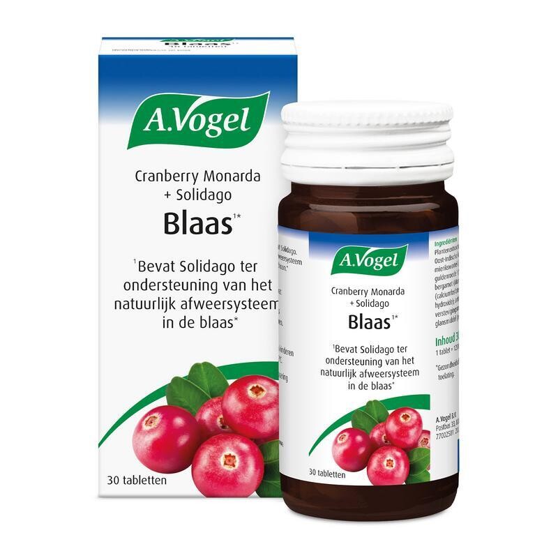 A. Vogel - Cranberry Monarda + solidago - 30 tabletten