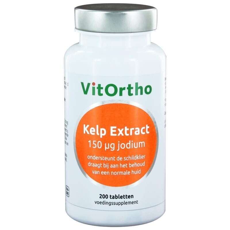 Vitortho - Kelp extract - 150 mcg jodium - 200 tabletten