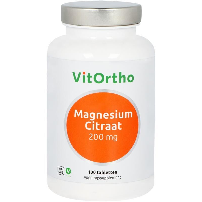 Vitortho - Magnesium citraat 200 mg - 100 tabletten