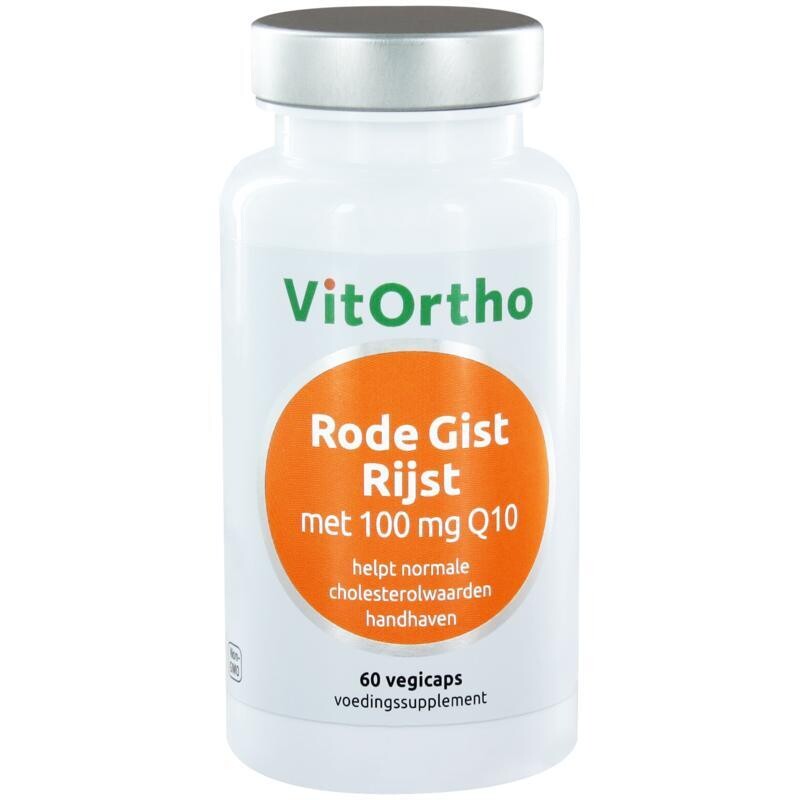 Vitortho - Rode gist rijst met 100 mg Q10 - 60 vegicaps