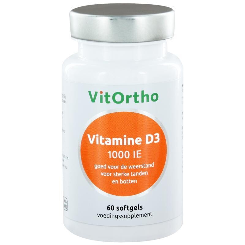 Vitortho - Vitamine D3 1000 IE - 60 softgels