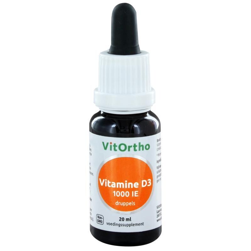 Vitortho - Vitamine D3 1000IE druppels - 20 ml