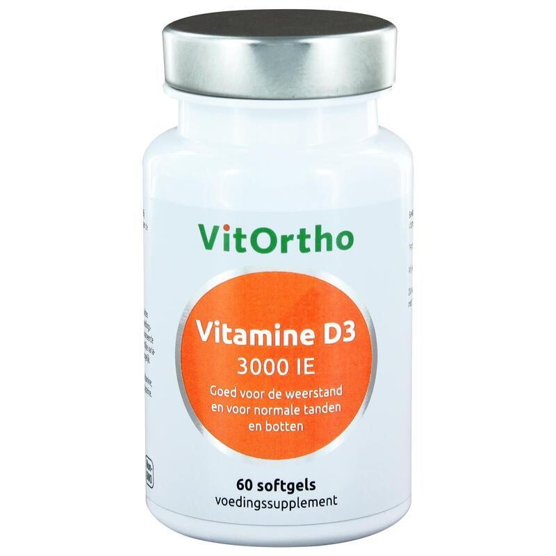 Vitortho - Vitamine D3 3000IE - 60 softgels