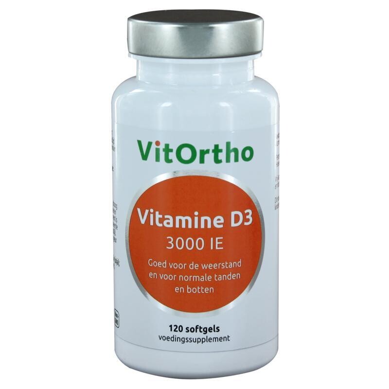 Vitortho - Vitamine D3 3000IE - 120 softgels