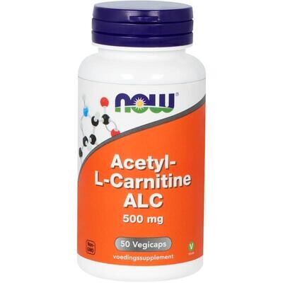 NOW - Acetyl L-Carnitine 500 mg - 50 vegicaps