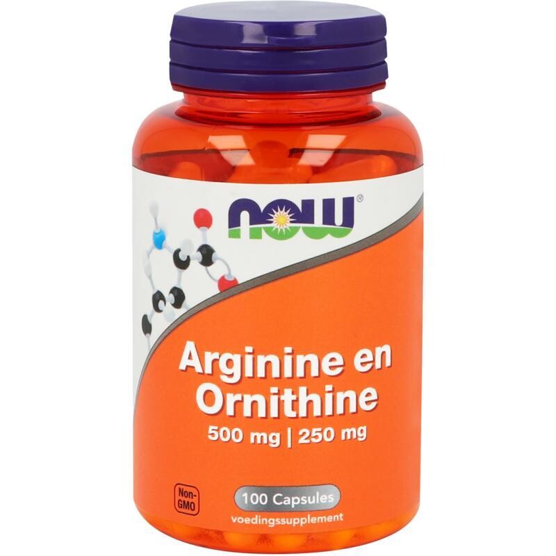 NOW - Arginine & Ornithine - 100 capsules