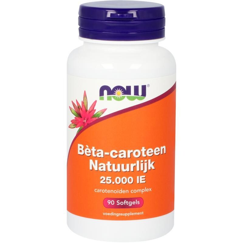 NOW - Beta caroteen natuurlijk - 90 softgels