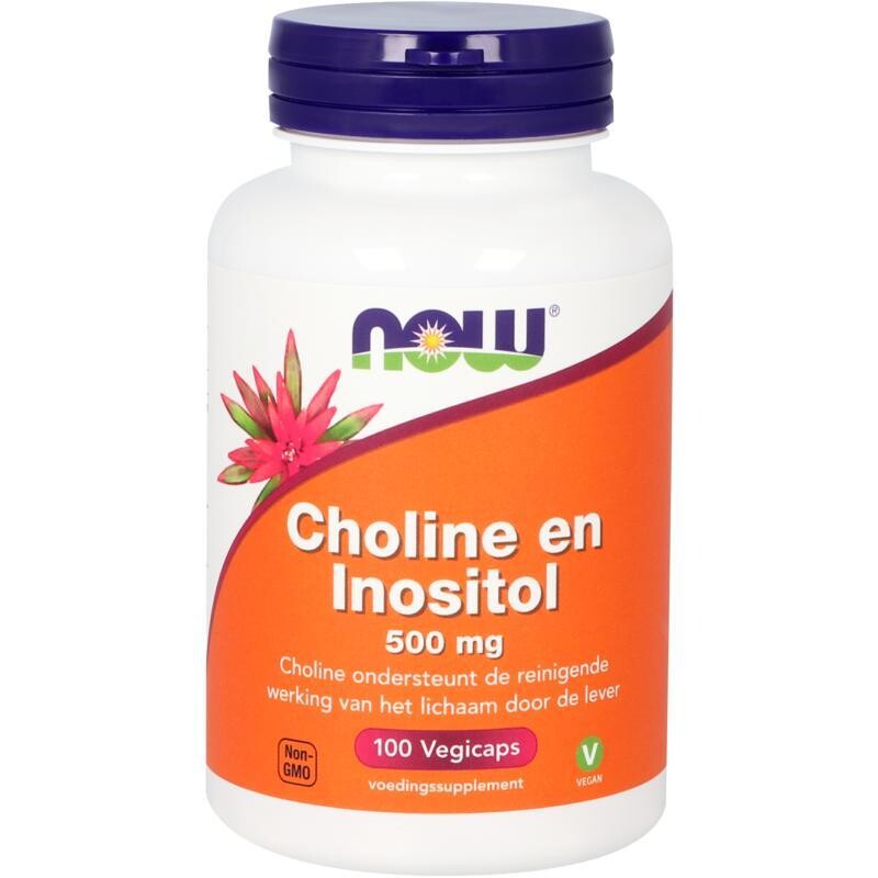 NOW - Choline en inositol 500 mg - 100 vegicaps