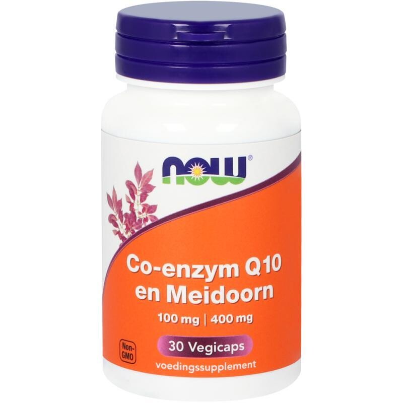 NOW - Co-Q10 100 mg met meidoorn - 30 vegicaps