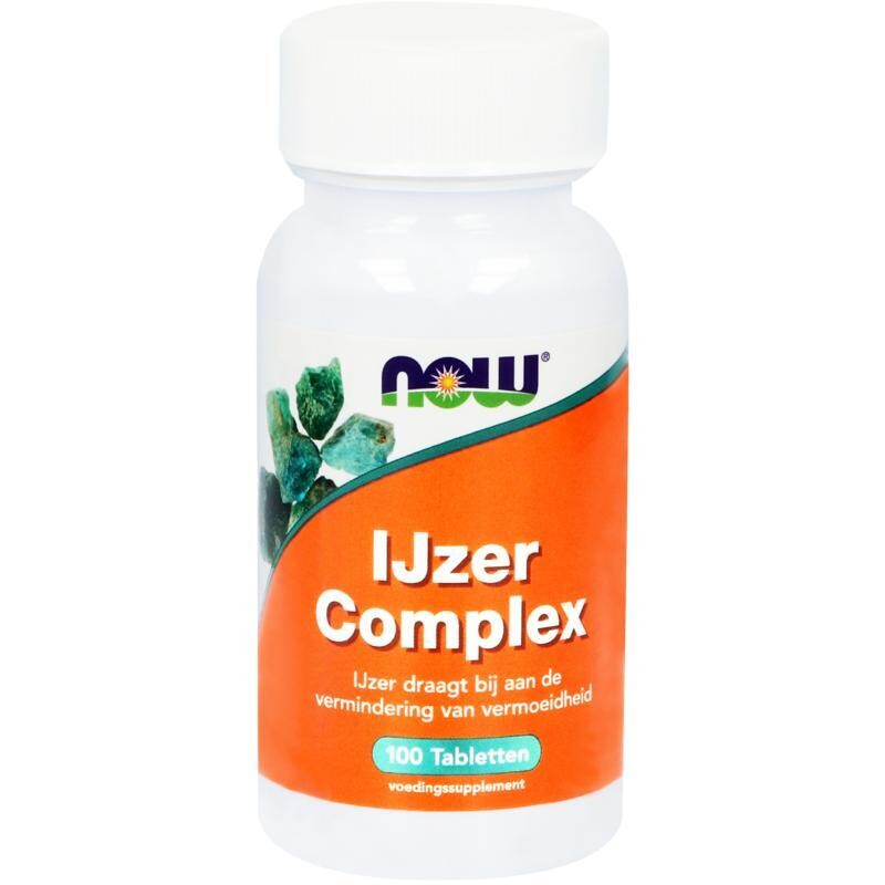 NOW - IJzer complex - 100 tabletten