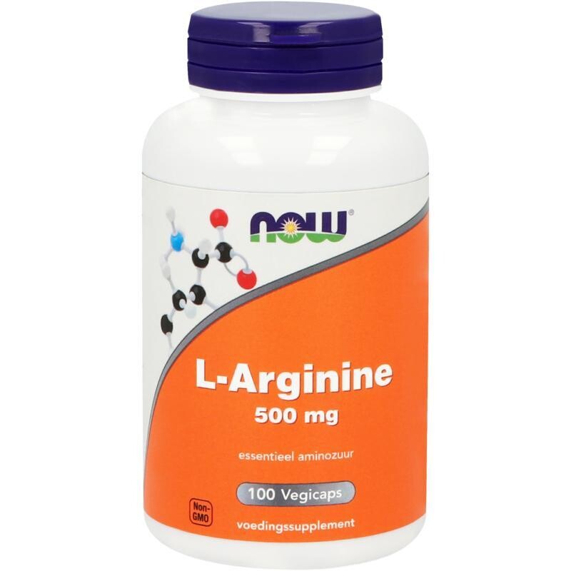 NOW - L-Arginine 500 mg - 100 vegicaps