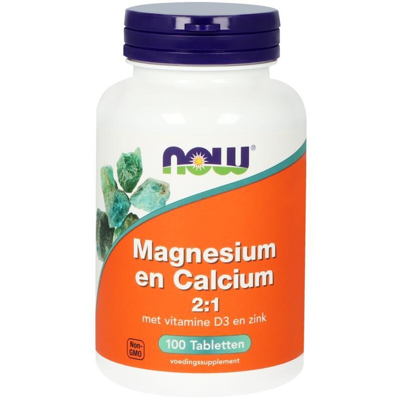 NOW - Magnesium & calcium 2:1 - 100 tabletten