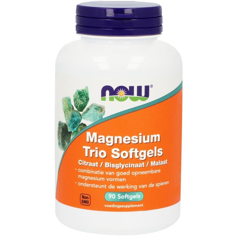 NOW - Magnesium trio softgels - 90 softgels