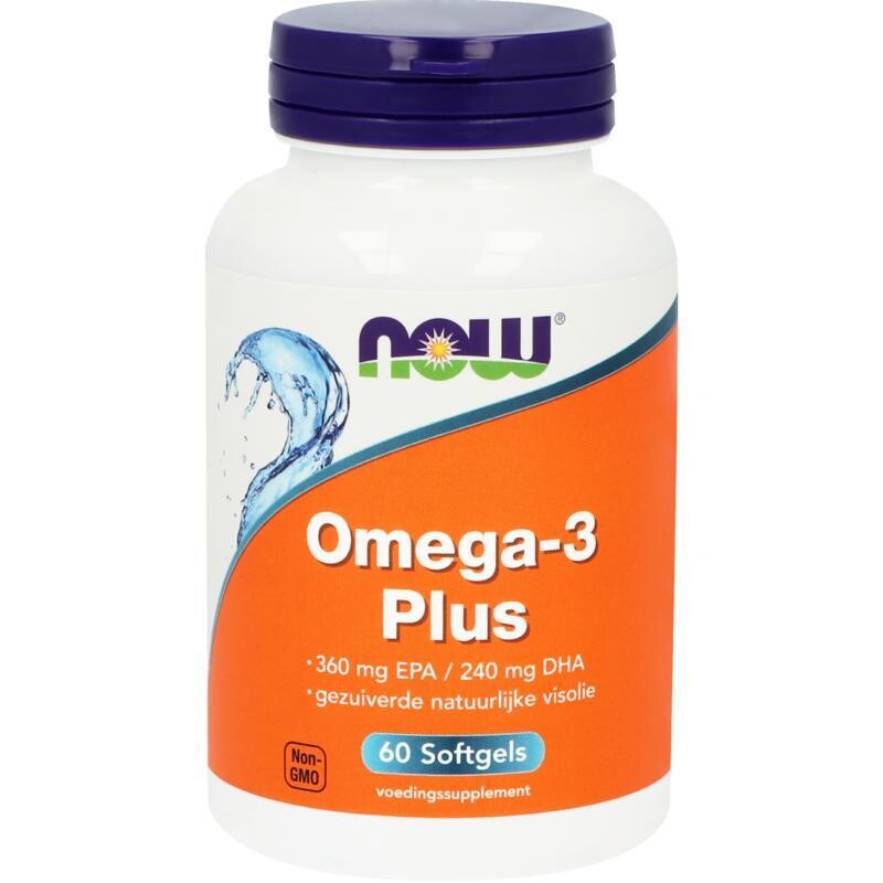 NOW - Omega-3 Plus 360 mg EPA 240 mg DHA - 60 softgels