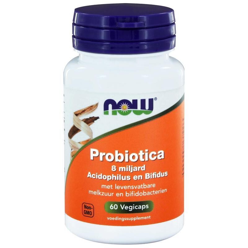 NOW - Probiotica 8 miljard acidophilus en bifidus - 60 vegicaps