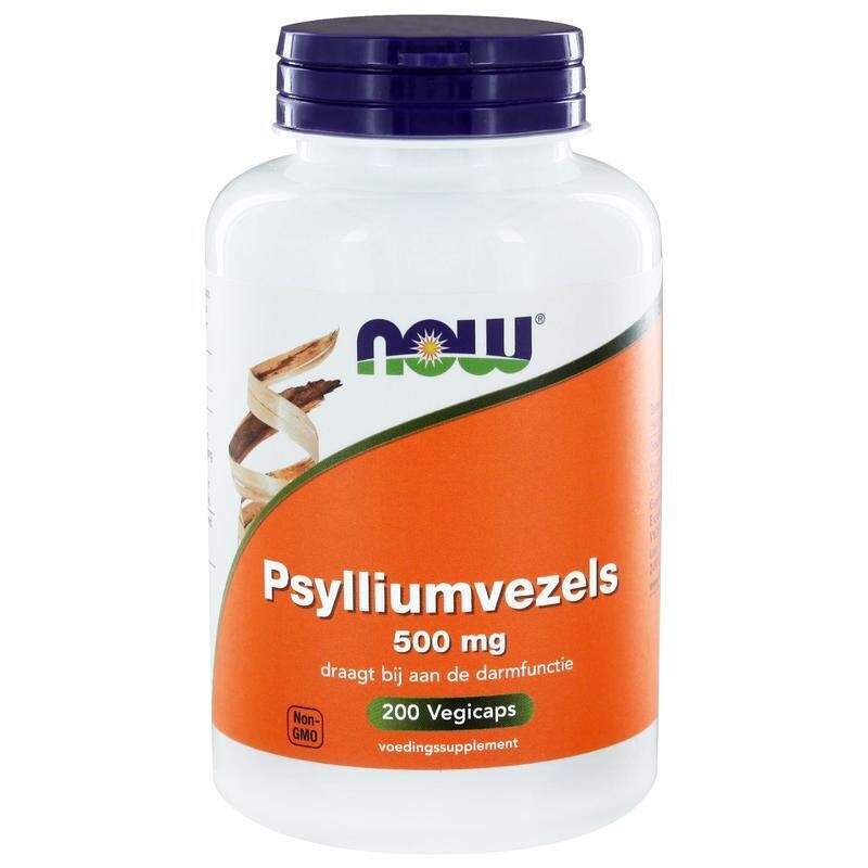 NOW - Psylliumvezels 500 mg - 200 vegicaps