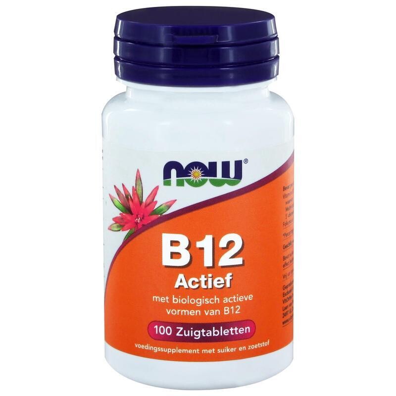 NOW - Vitamine B12 actief - 100 zuigtabletten
