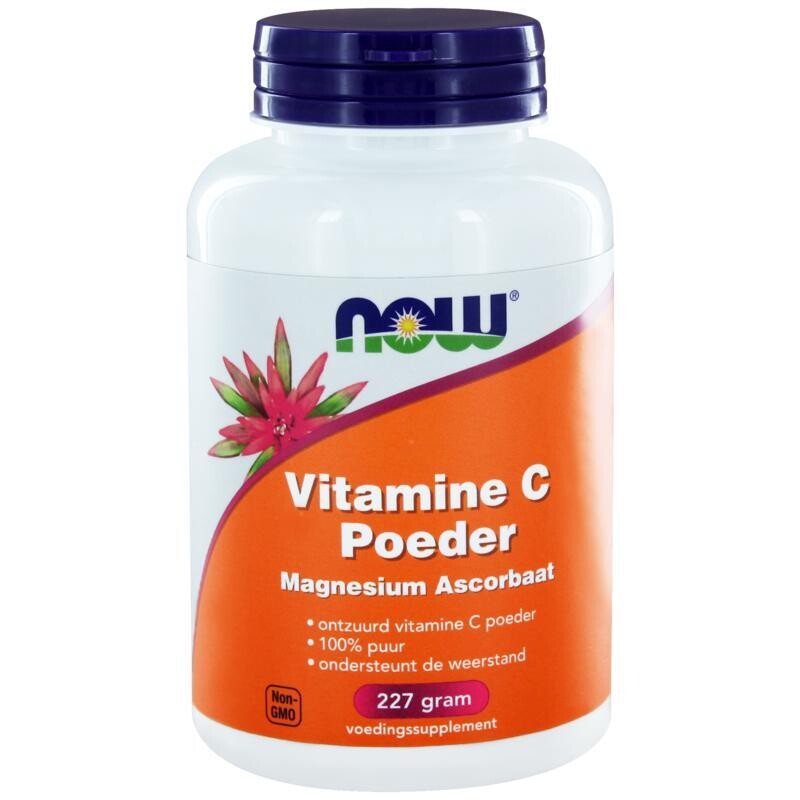 NOW - Vitamine C poeder magnesium ascorbaat - 227 gram