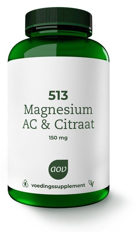AOV - 513 Magnesium AC & citraat 150 mg - 180 tabletten
