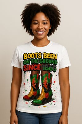 Juneteenth Boots Been on The Ground Tribute Tee (Unisex)