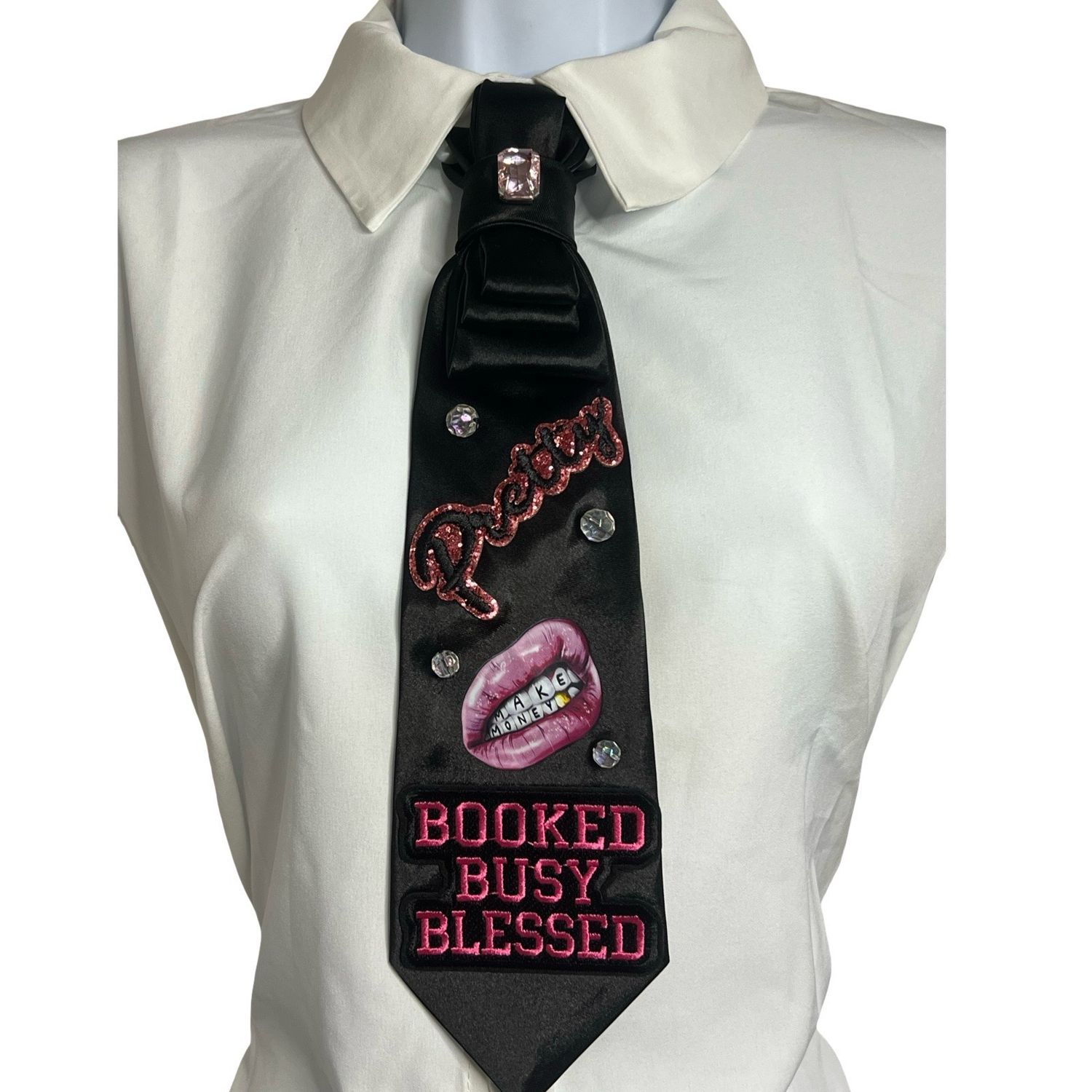 Booked Busy And Blessed Junk Tie