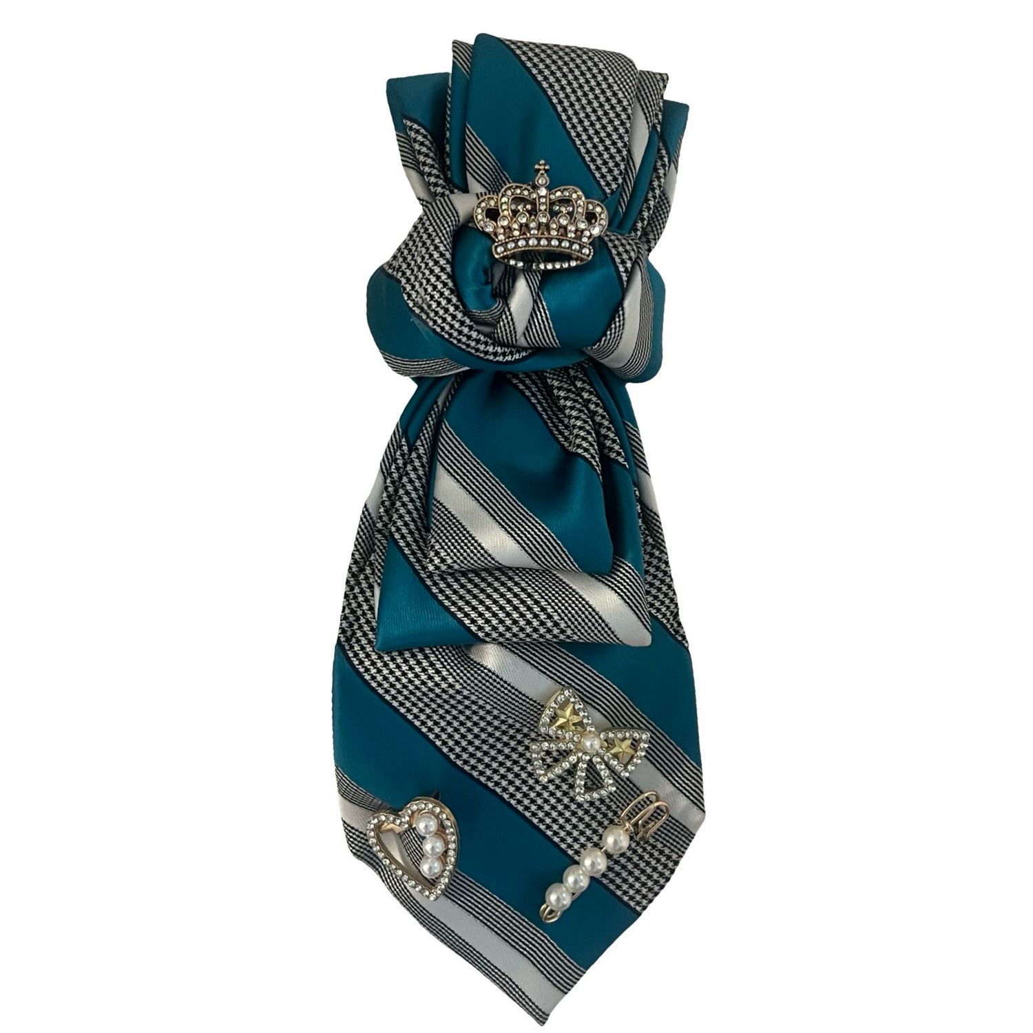 Plaid Crown Junk Tie