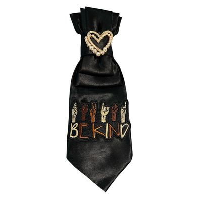 Be Kind Melanin ASL Patch Tie